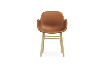 Normann Copenhagen Form armchair, oak - brandy leather Ultra