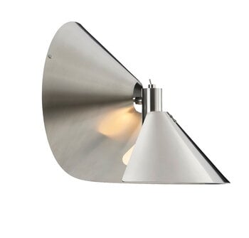 Frandsen Peel wall lamp, brushed stainless steel