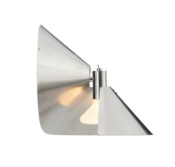 Frandsen Peel wall lamp, brushed stainless steel