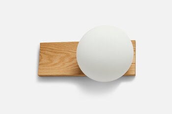 Woud Dew table and wall lamp, white stained oak, extra image