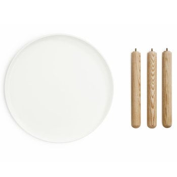 Normann Copenhagen Tablo table small, glossy white
