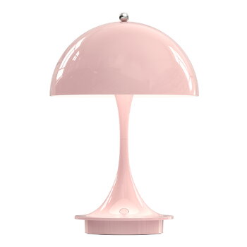 Louis Poulsen Panthella 160 Portable Metal V2 table lamp, pale rose
