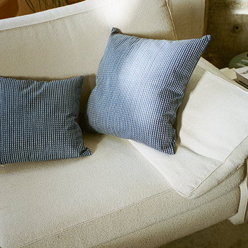 Artek Rivi cushion cover, 40 x 40 cm, white - blue