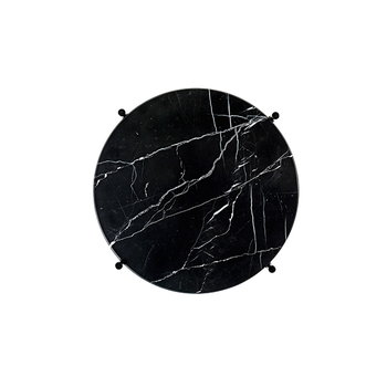 GUBI TS sohvapöytä, 40 cm, musta - musta marmori