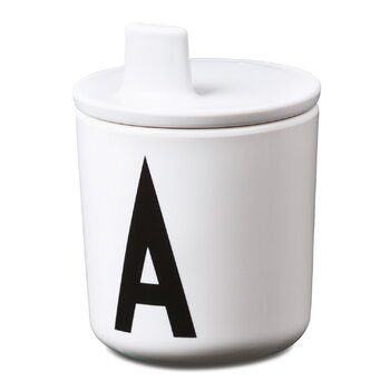 Design Letters Drink lid for kids cup, white