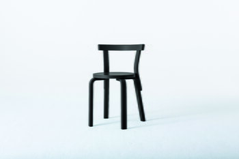 Artek Aalto chair 68, all black