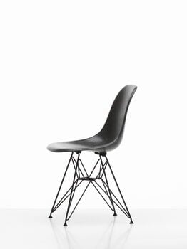 Vitra Sedia Eames DSR Fiberglass, elephant hide grey - nero