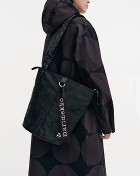 Marimekko Borsa a tracolla All Day, Unikko nero, immagine extra