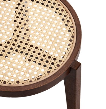 NORR11 Le Roi side table, dark smoked ash - rattan