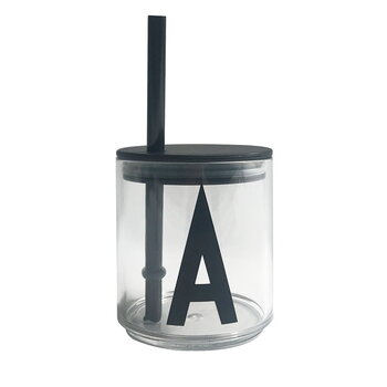 Design Letters Straw lid, black