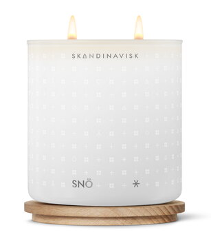 Skandinavisk Scented candle with lid, SNÖ, 2-wick