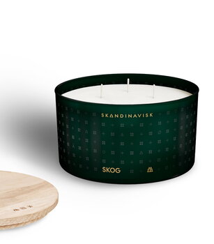 Skandinavisk Scented candle with lid, SKOG, 3-wick