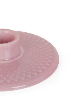 Lyngby Porcelain Portacandela Rhombe Color, rosa