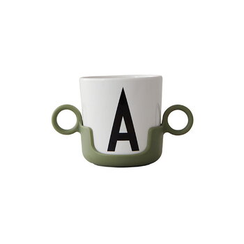 Design Letters Handle for kids cup, forest green