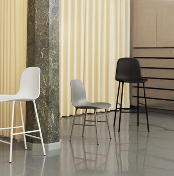 Normann Copenhagen Form bar stool, 65 cm, white steel - white