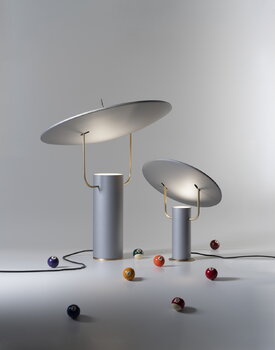 Martinelli Luce TX1 Luxury table lamp, M, grey - brass
