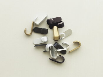 Normann Copenhagen Curve mini hook, 2 pcs, matt gold