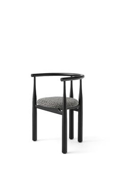 New Works Bukowski chair, black - Pur Lin 080