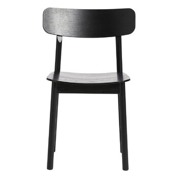 Woud Soma dining chair, black painted ash
