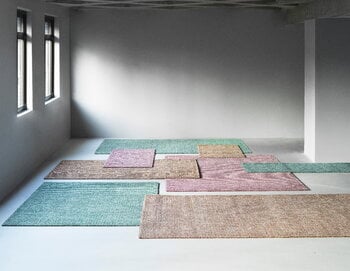 Normann Copenhagen Flick matto, 170 x 240 cm, luonnonvalkoinen - tummanvihreä, tuotteen lisäkuva