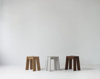 Normann Copenhagen Let stool, brown stained ash