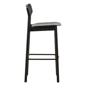 Woud Soma barstol, 75 cm, svartmålad ask