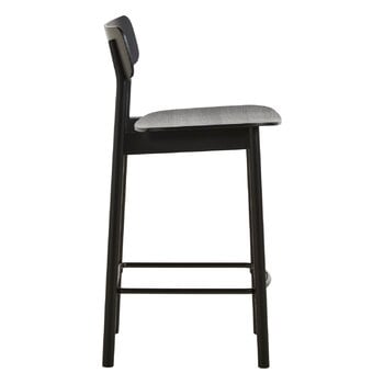 Woud Chaise de comptoir Soma, 65 cm, frêne peint en noir