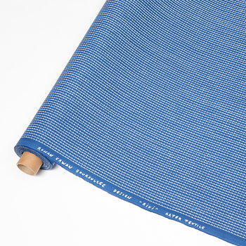 Artek Rivi canvas cotton fabric, 150 x 300 cm, blue - white