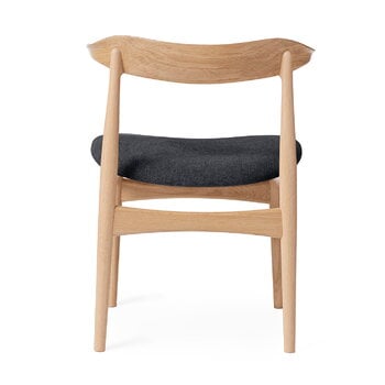 Warm Nordic Cow Horn chair, oiled oak - anthracite