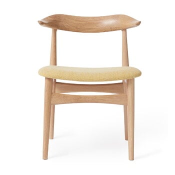 Warm Nordic Cow Horn chair, oiled oak - vanilla