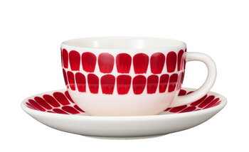 Arabia 24h Tuokio saucer, 17 cm, red