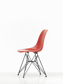 Vitra Eames DSR Fiberglass Stuhl, klassisch rot - Basic Dark