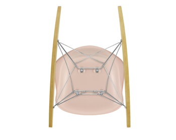Vitra Eames RAR rocking chair, pale rose - chrome - maple