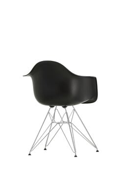 Vitra Eames DAR tuoli, deep black - kromi