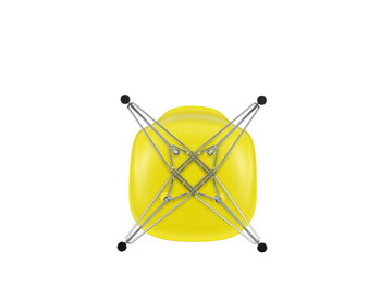 Vitra Eames DSR tuoli, sunlight - kromi