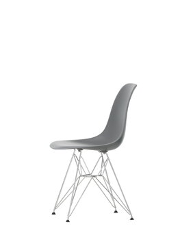 Vitra Eames DSR stol, granite grey - krom