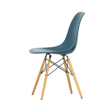 Vitra Eames DSW chair, sea blue RE - maple