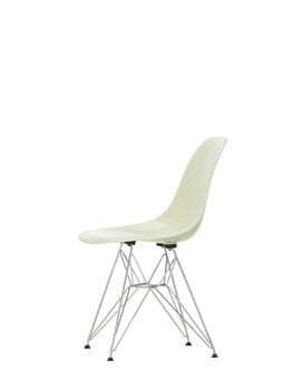 Vitra Eames DSR Fiberglass tuoli, parchment - kromi