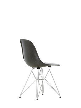 Vitra Eames DSR Fiberglass Chair, elephant hide grey - chrome