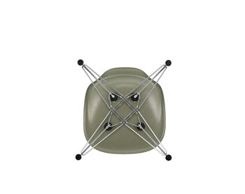 Vitra Eames DSR stol, fiberglas, raw umber - krom