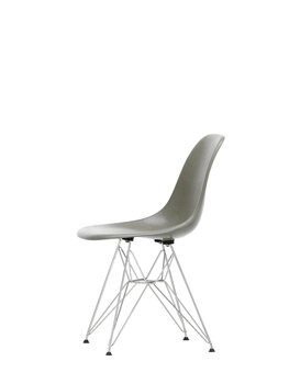 Vitra Eames DSR Fiberglass Chair, raw umber - chrome