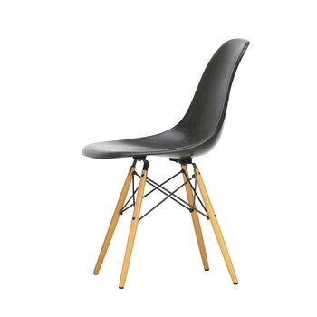 Vitra Sedia Eames DSW Fiberglass, elephant hide grey - acero