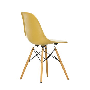 Vitra Eames DSW Fiberglass chair, light ochre - maple