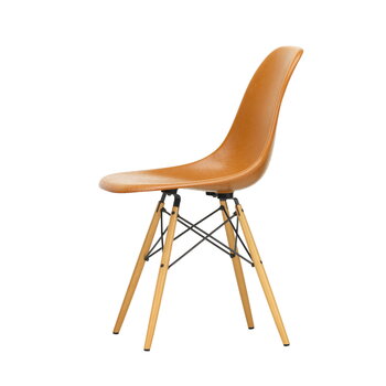 Vitra Chaise Eames DSW Fiberglass, ocre foncé - érable