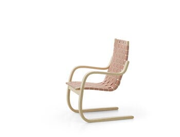 Artek Aalto armchair 406, birch - natural/red webbing