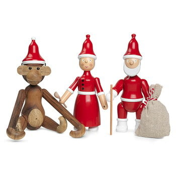 Kay Bojesen Weihnachtsmannmütze für Wooden Monkey, klein
