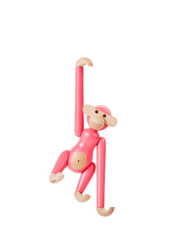 Kay Bojesen Denmark Puinen apina, mini, pinkki, tuotteen lisäkuva