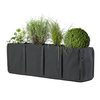 Bacsac Baclong 4 fabric planter, 145 L, black grey