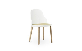 Normann Copenhagen Allez Stuhl, Weiß – geformtes Geflecht – Eiche