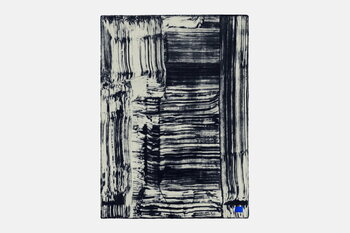Hem Coperta Glitch, 180 x 130 cm, pale lemon - blu scuro